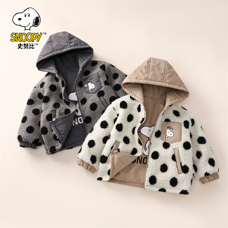 SXM1253儿童秋冬毛绒两面穿外套