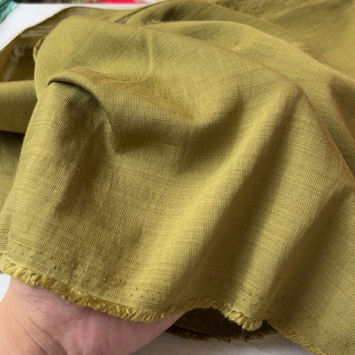 黄绿色麻棉2米。    