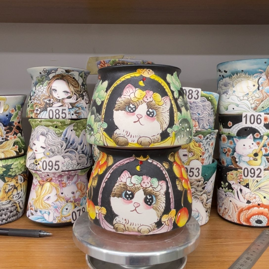 芊芊2个花盆默认微瑕不退换