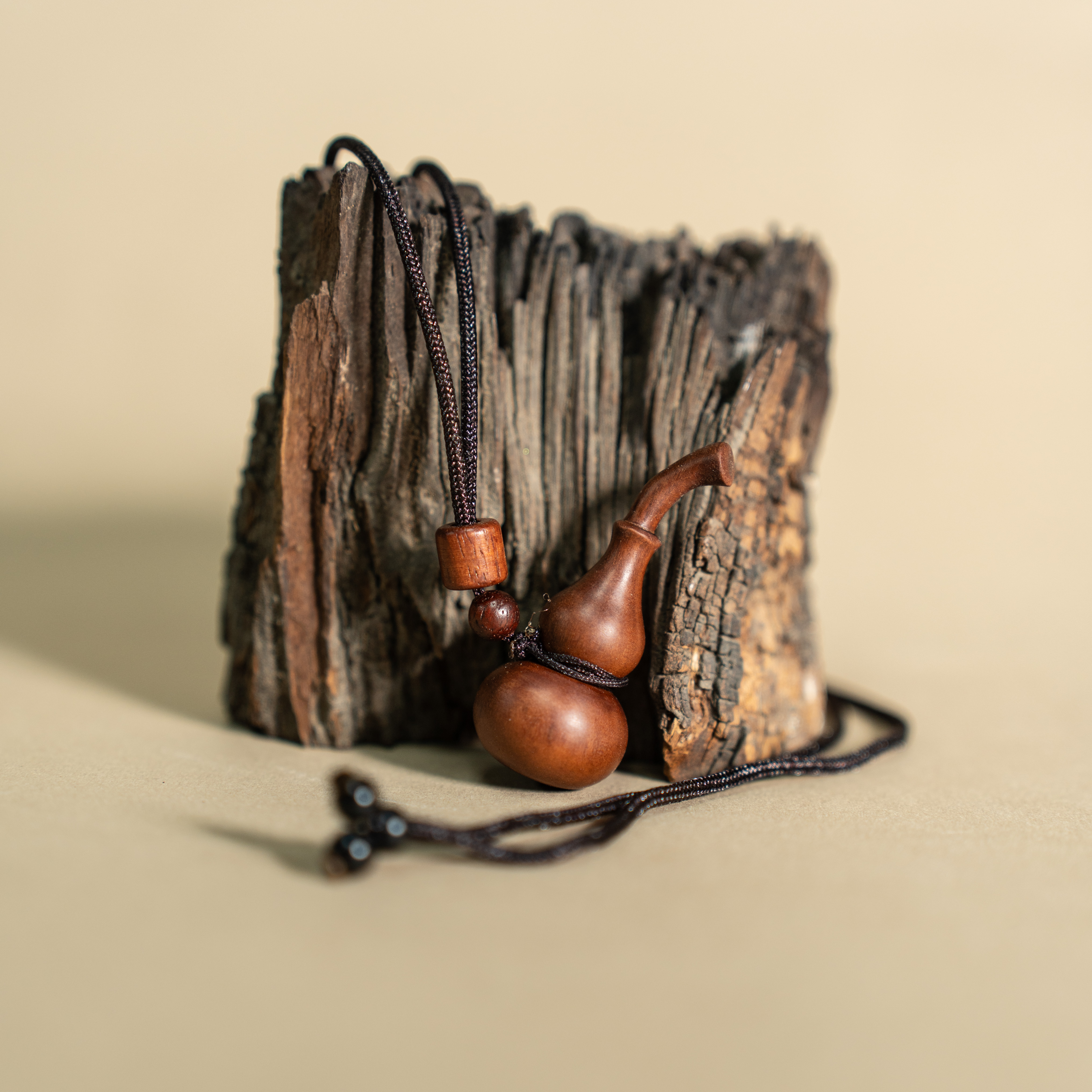 【万物工坊】百年古枣雷击老料葫芦挂件