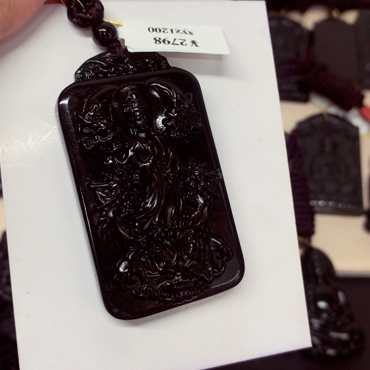 天然a货钢琴黑挂件