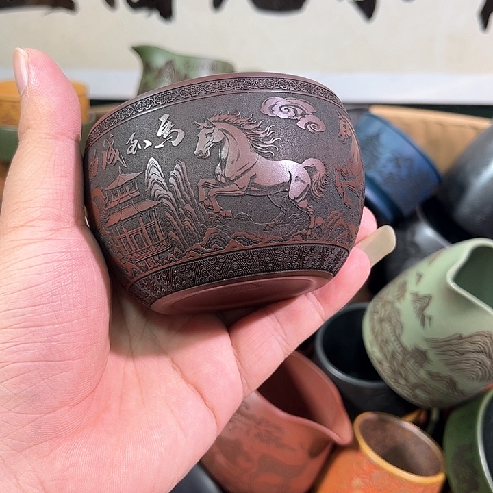 茶杯紫砂全手工紫砂主人杯