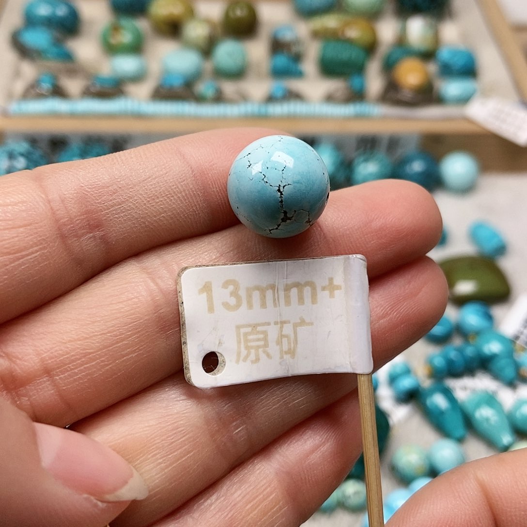 未镶嵌绿松石珠宝半成品