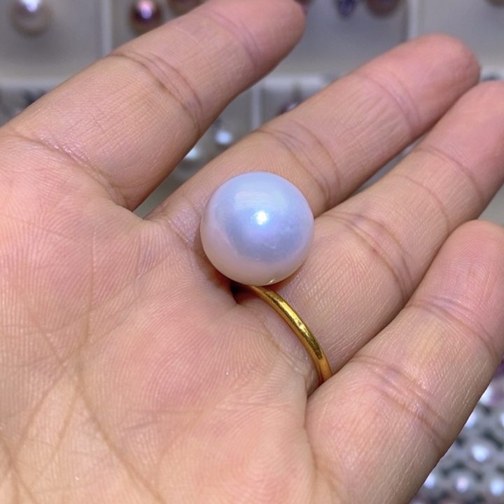 珠宝首饰银S925镶嵌淡水珍珠