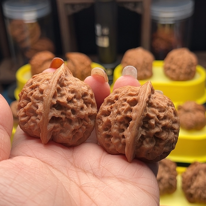 把件文玩核桃观音肚 全品