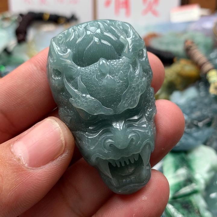 翡翠颈饰未镶嵌保真天然a货翡翠