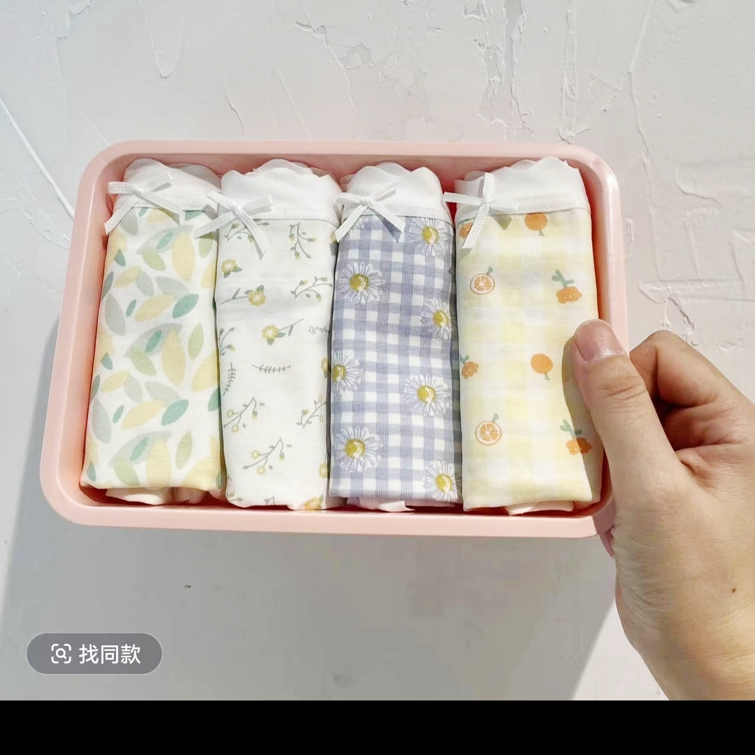 【少女裤棉三角】女宝透气舒适短裤4条装