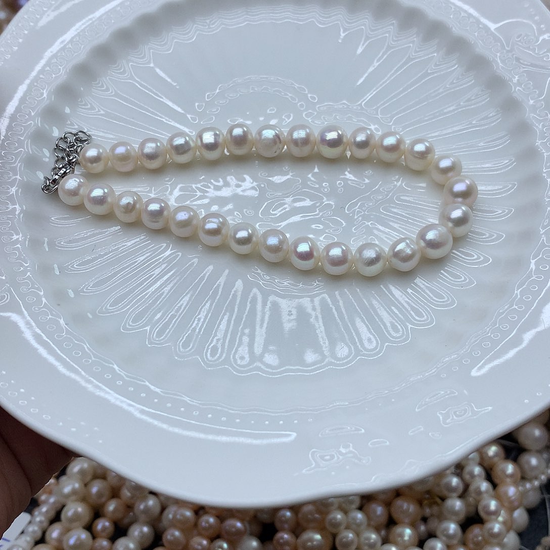 淡水珍珠7-8未镶嵌a172手链