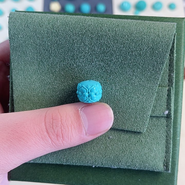 湖北特色蓝绿卡12散珠配饰，088