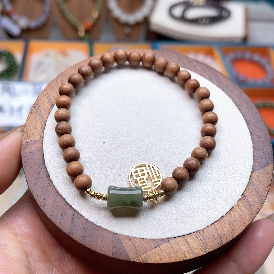 和田玉未镶嵌手串A2