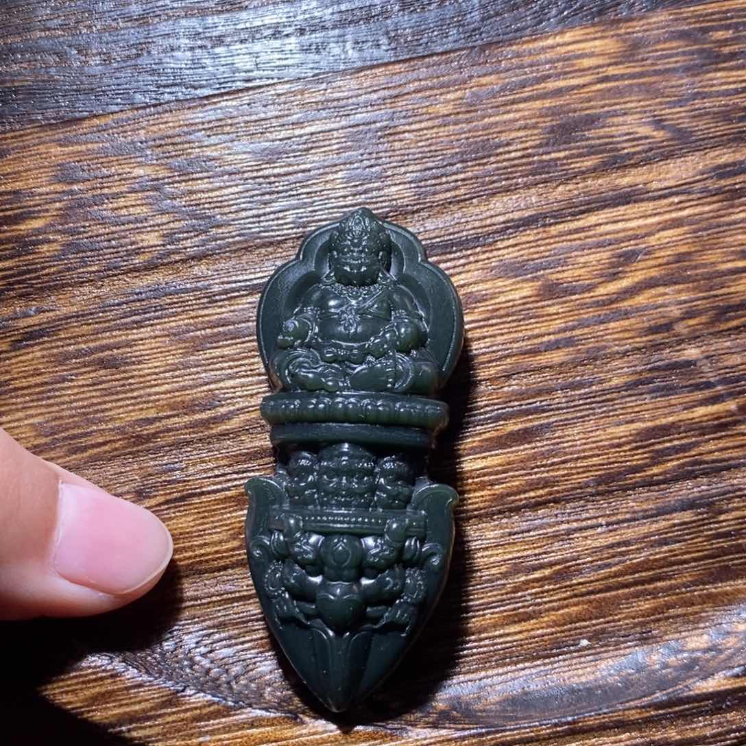 和田玉手串未镶嵌哇***…金刚降魔杵