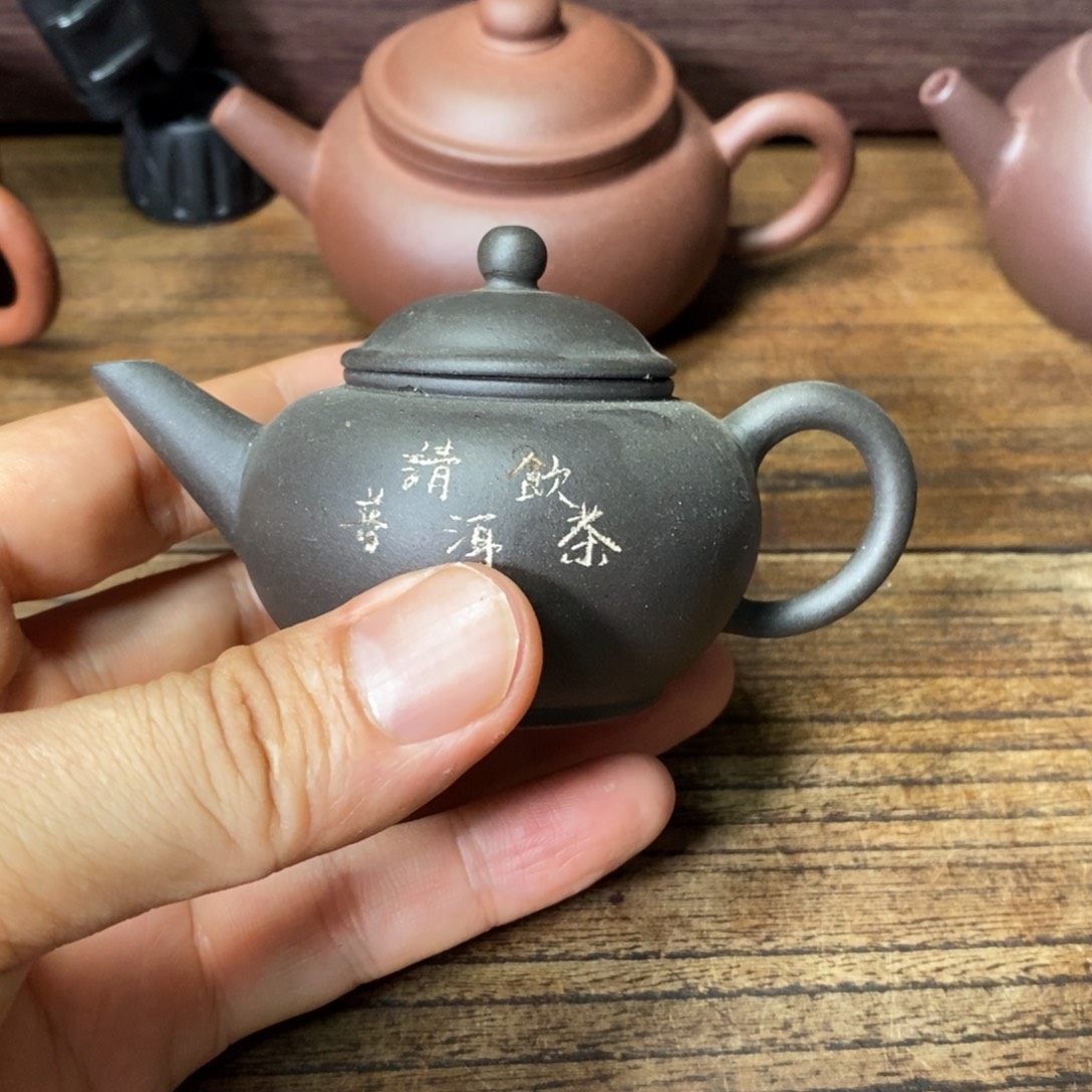 茶壶紫砂黑料水平容量60cc