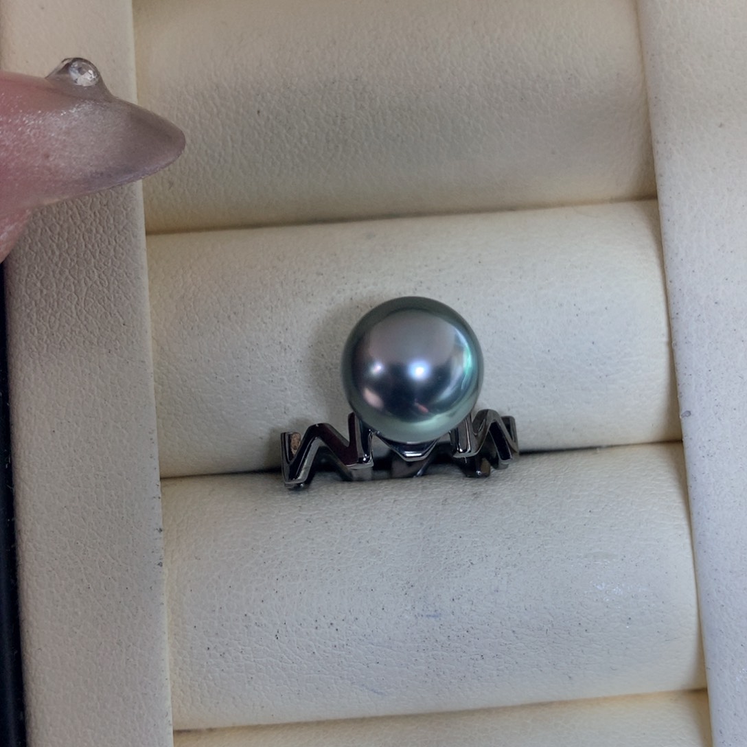 海水珍珠戒指银S925镶嵌