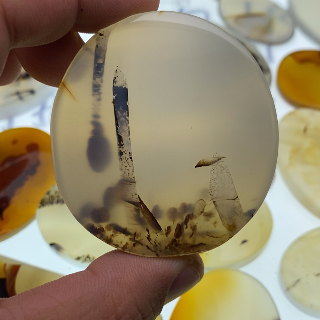 玛瑙/玉髓牌子足银镀金镶嵌