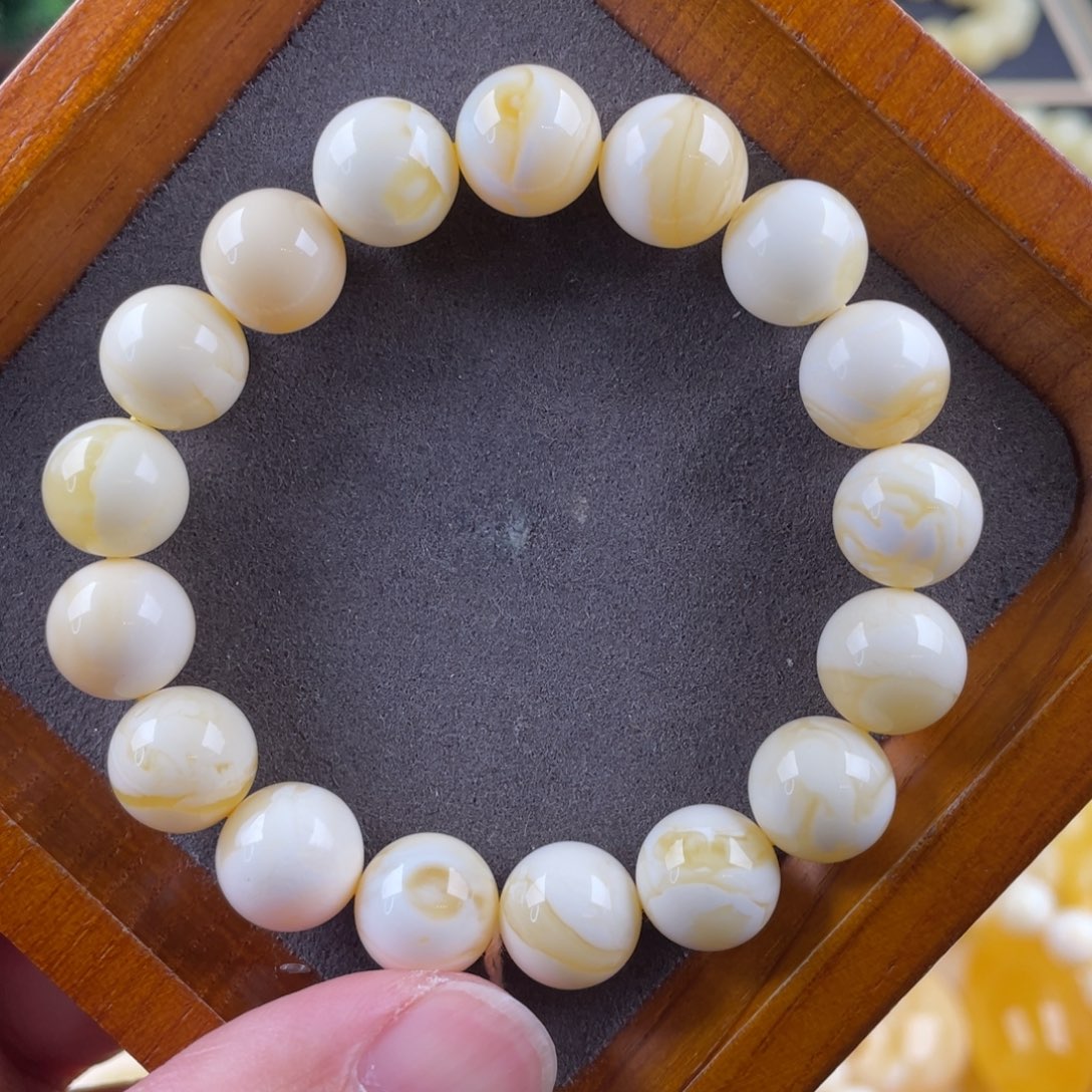 琥珀颈饰未镶嵌蜜蜡手串