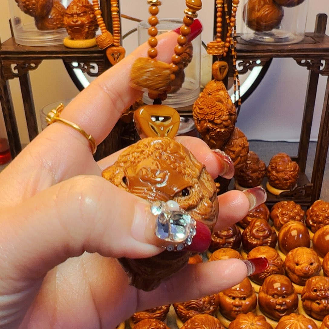 橄榄核手串/手链安**落象神一对