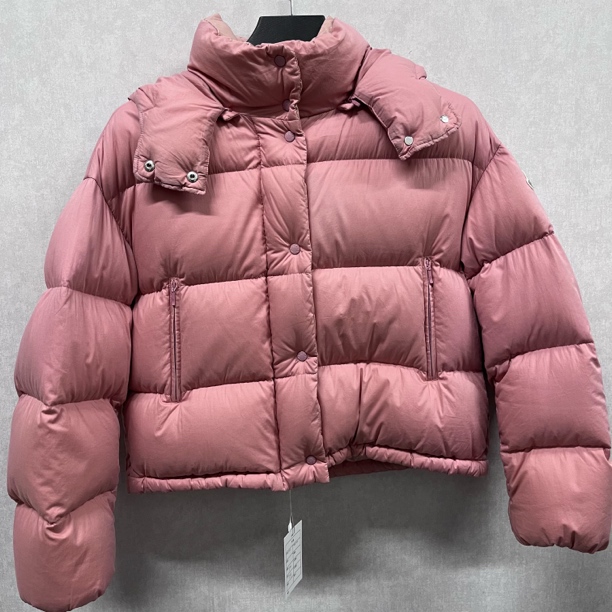 95新 MONCLER 羽绒服雾霾粉色 0码 