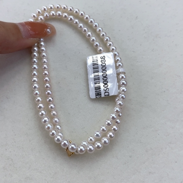 淡水珍珠颈饰18K金镶嵌4➕极光炫彩高品