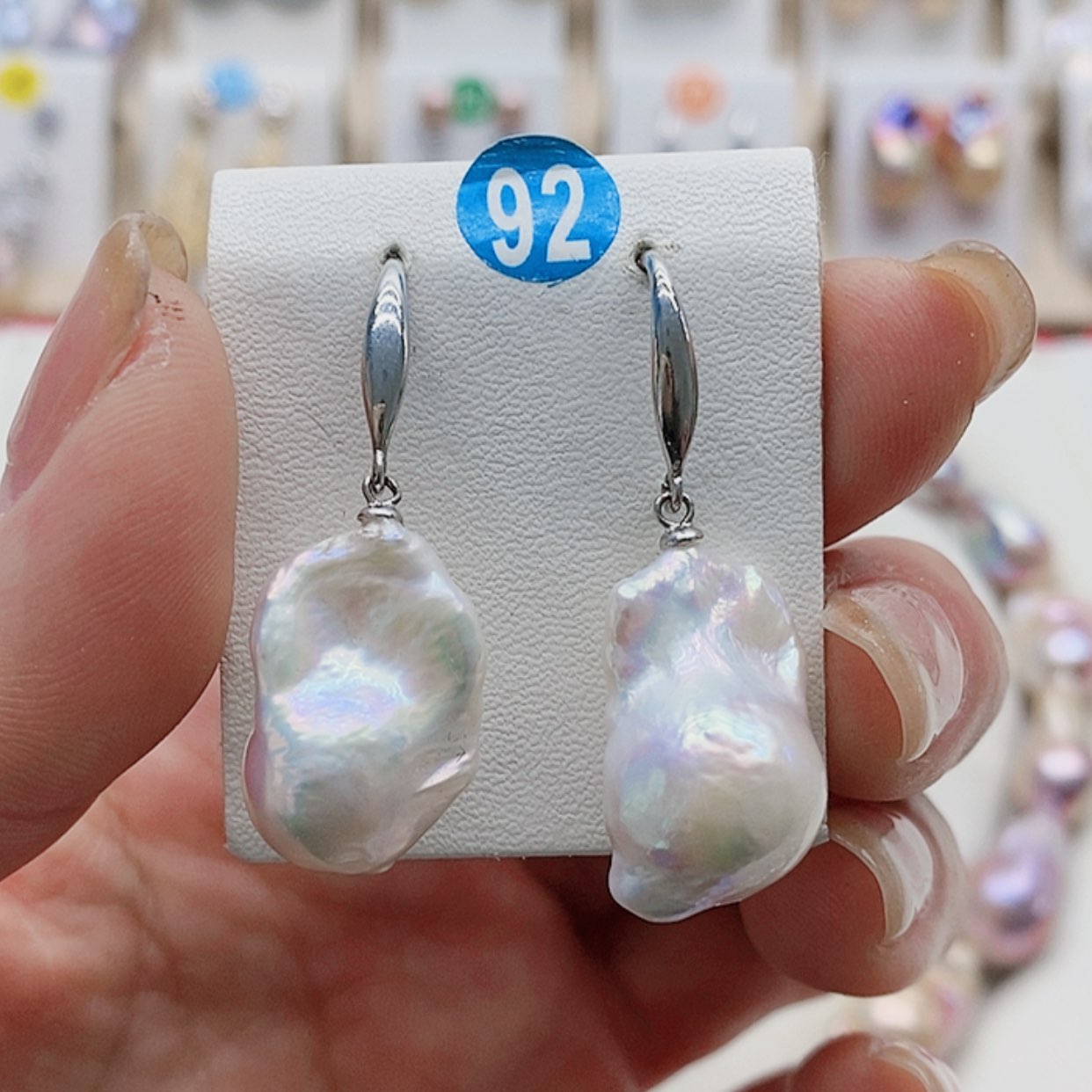 【闪购商品】淡水珍珠耳饰银S925镶嵌