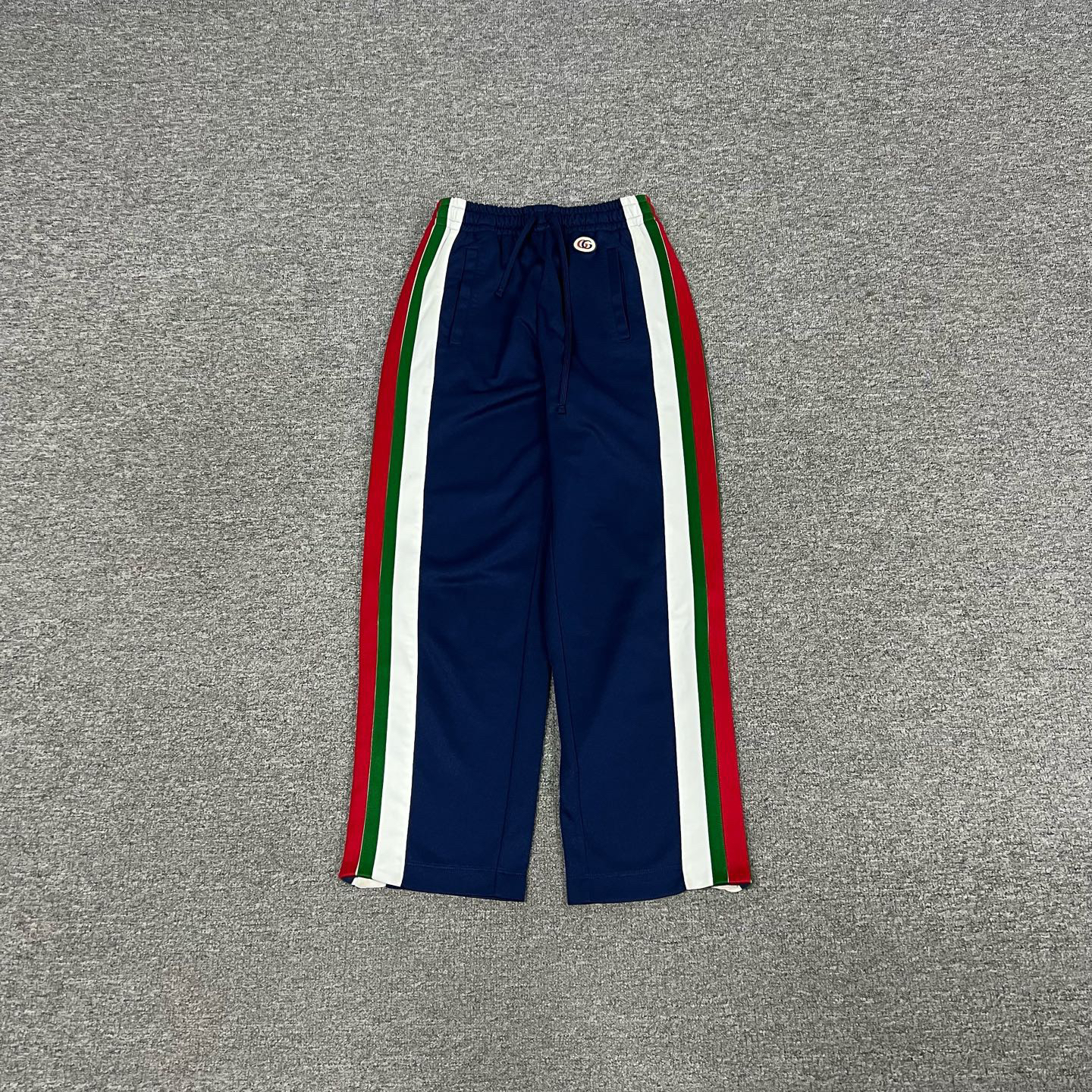 99新 AMIPARIS gucci 古驰 织带条纹直筒针织运动裤 xxs码 99新