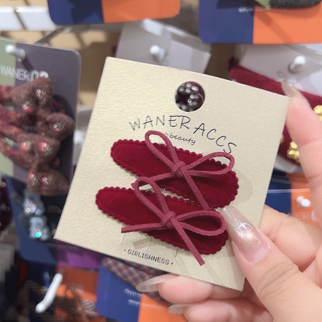 非金属红色蝴蝶结掰掰