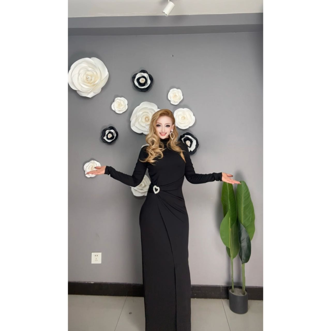 9896【包邮】新款时尚高级女装连衣裙