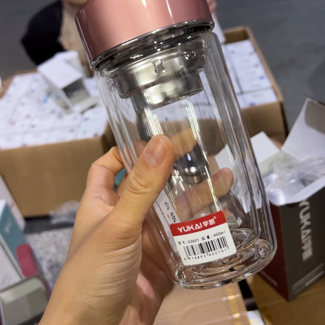 宇剀玻璃杯400玻璃杯金色玻璃杯400