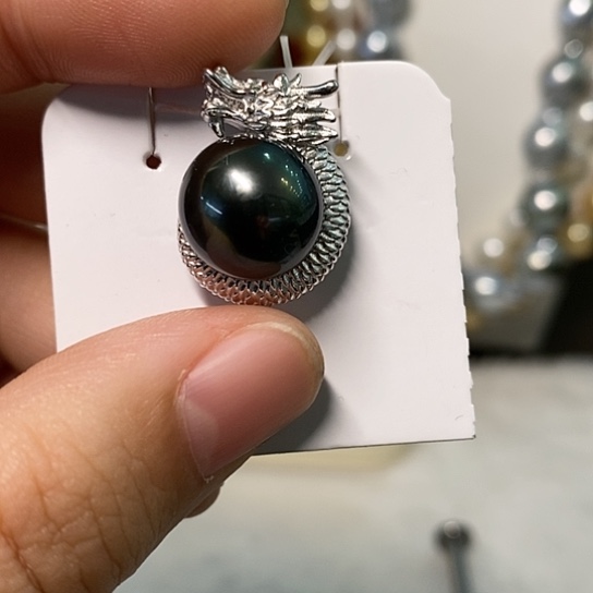 海水珍珠颈饰银S925镶嵌12.9