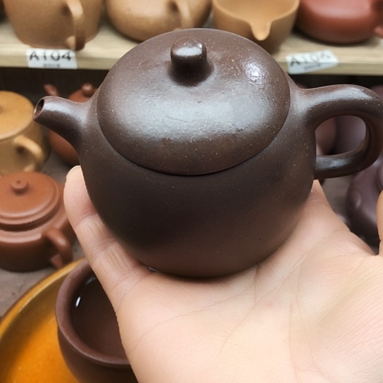 茶壶紫砂紫泥秦权150豪升左右