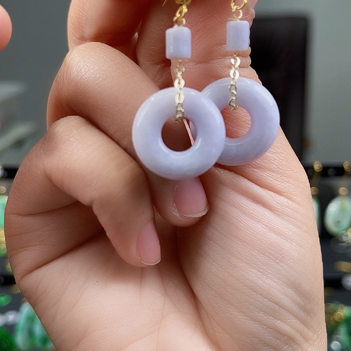 翡翠耳饰未镶嵌饰品