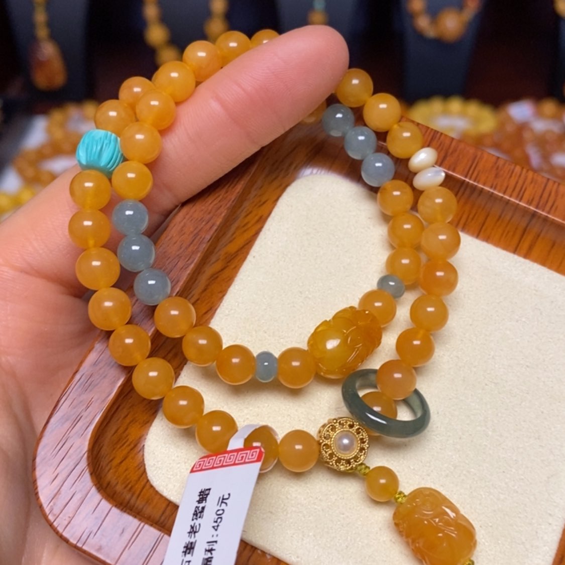 【闪购商品】蜜蜡手链未镶嵌手串