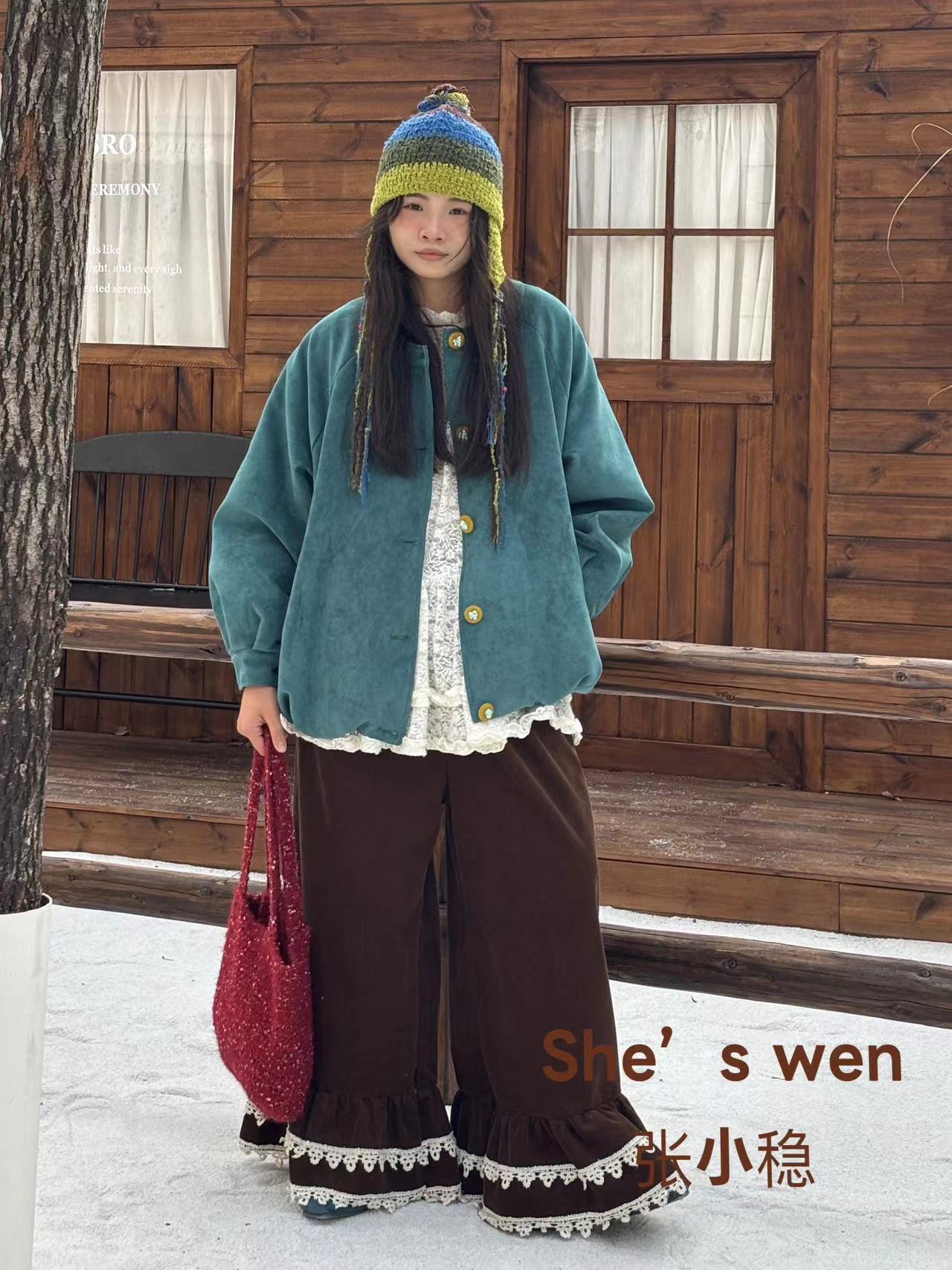 米多多  ZXW#7263#日系复古气质外套