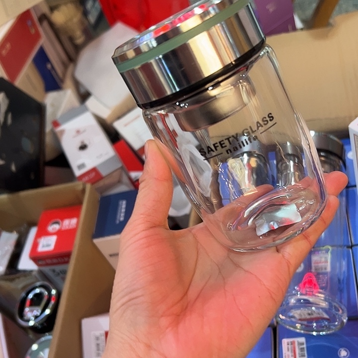 那艾单层烫手330ml  绿 微瑕