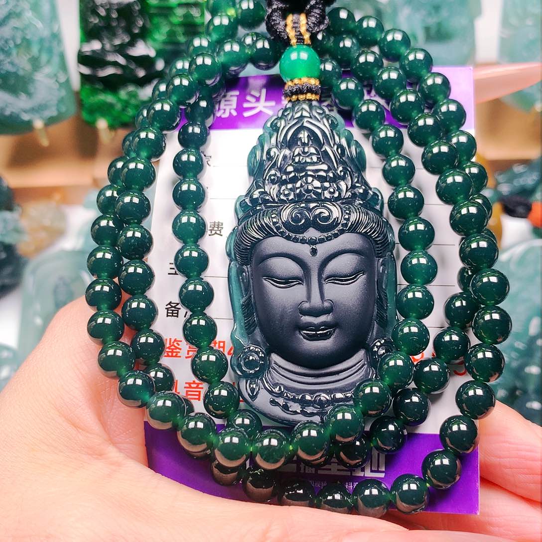 【闪购商品】翡翠未镶嵌颈饰谈**易纯天然A货翡翠