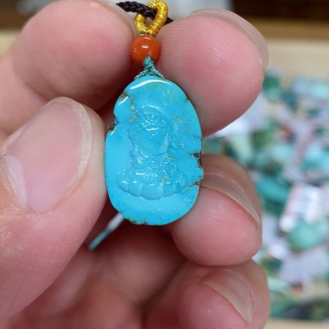 未镶嵌绿松石珠宝奇石