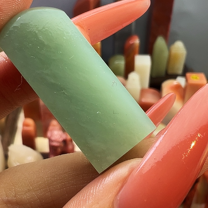 长***瑞寿山石印石田青蓝