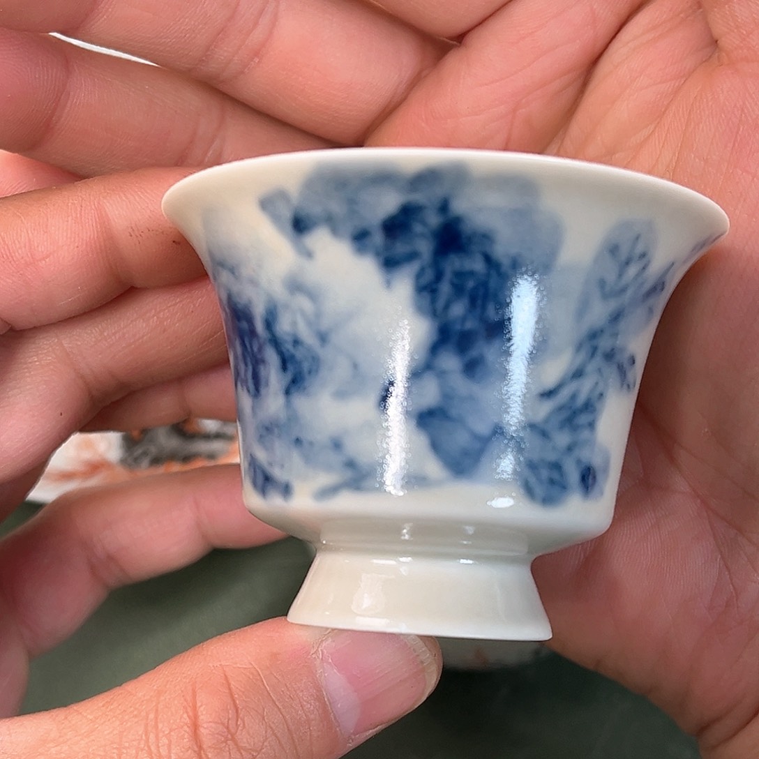 杯青花瓷器青花瓷器