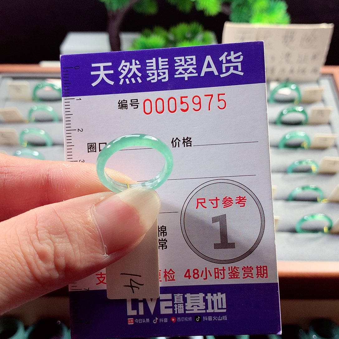 翡翠戒指未镶嵌14号