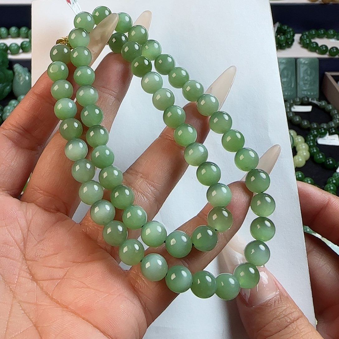 和田玉手串未镶嵌