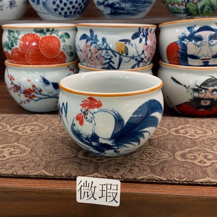 釉下老陶泥手工绘制