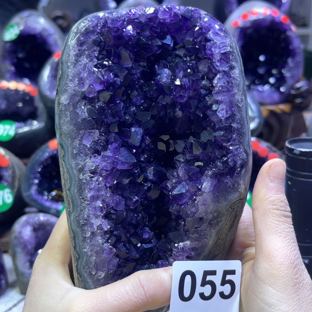 紫晶摆件未镶嵌紫水晶