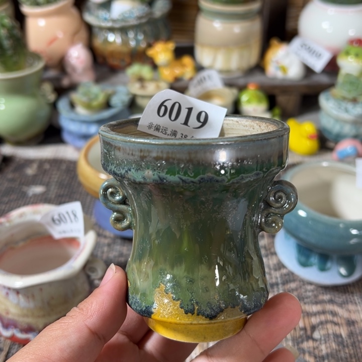 口6高8 手工花盆满30包邮