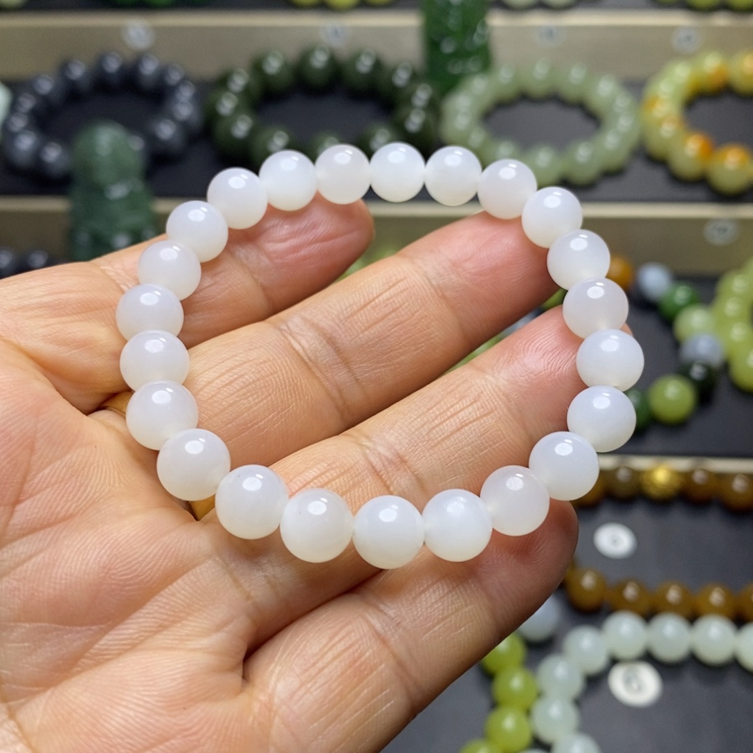 和田玉未镶嵌手串