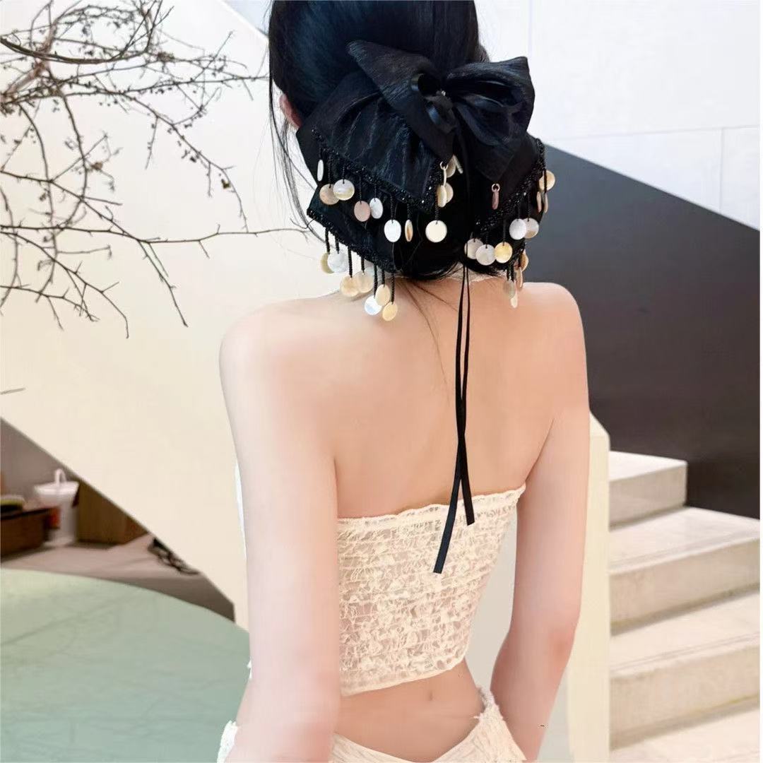 预售-超仙仙气边夹气质女复古风法式时尚发夹日韩