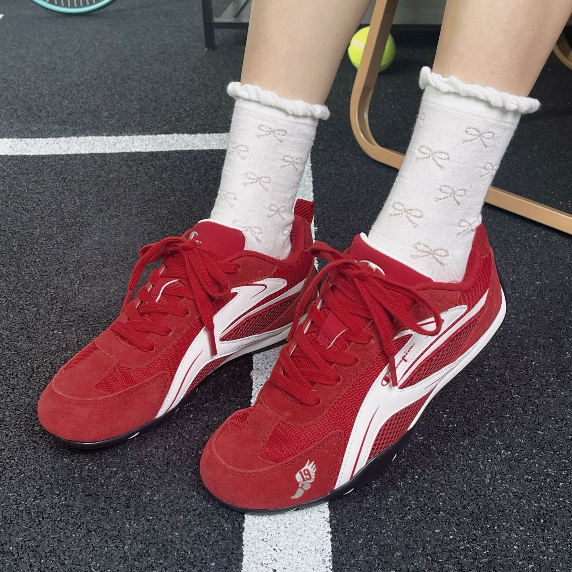 【涡流赛车鞋】Champion冠军2025秋季新款德训鞋复古跑鞋U5DFCRM83