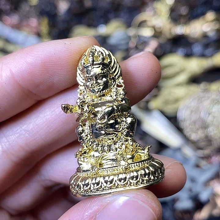 青铜小微瑕二臂大黑天