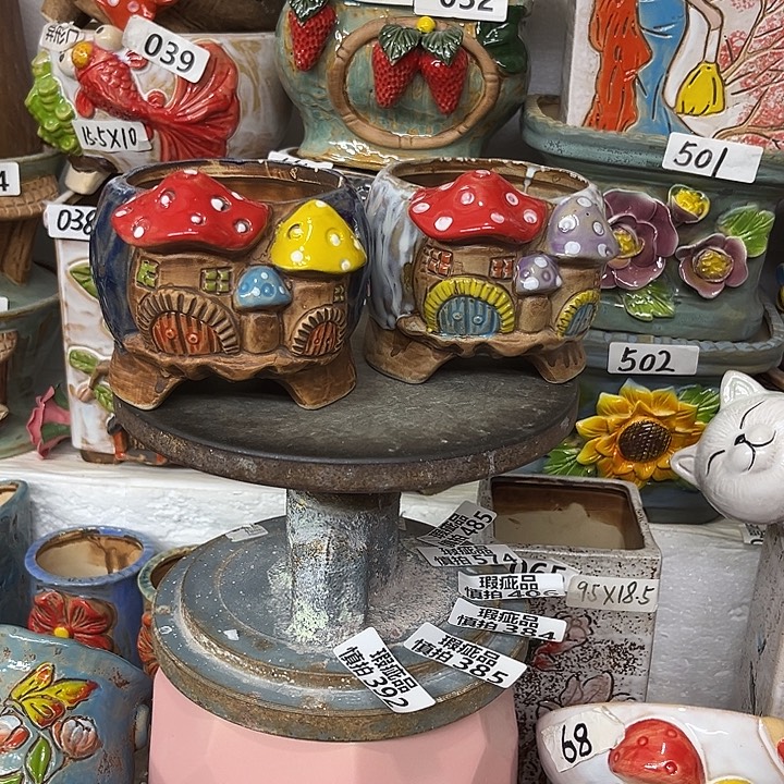 粗陶材质多肉花盆