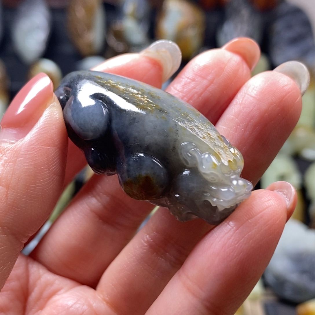 和田玉未镶嵌挂件