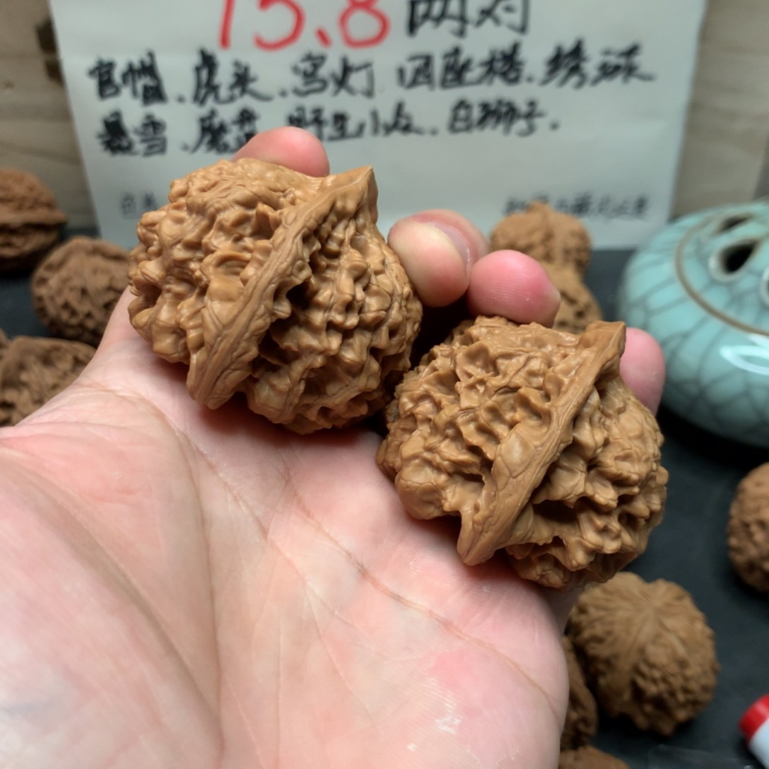 文玩核桃把件啊**呀官帽