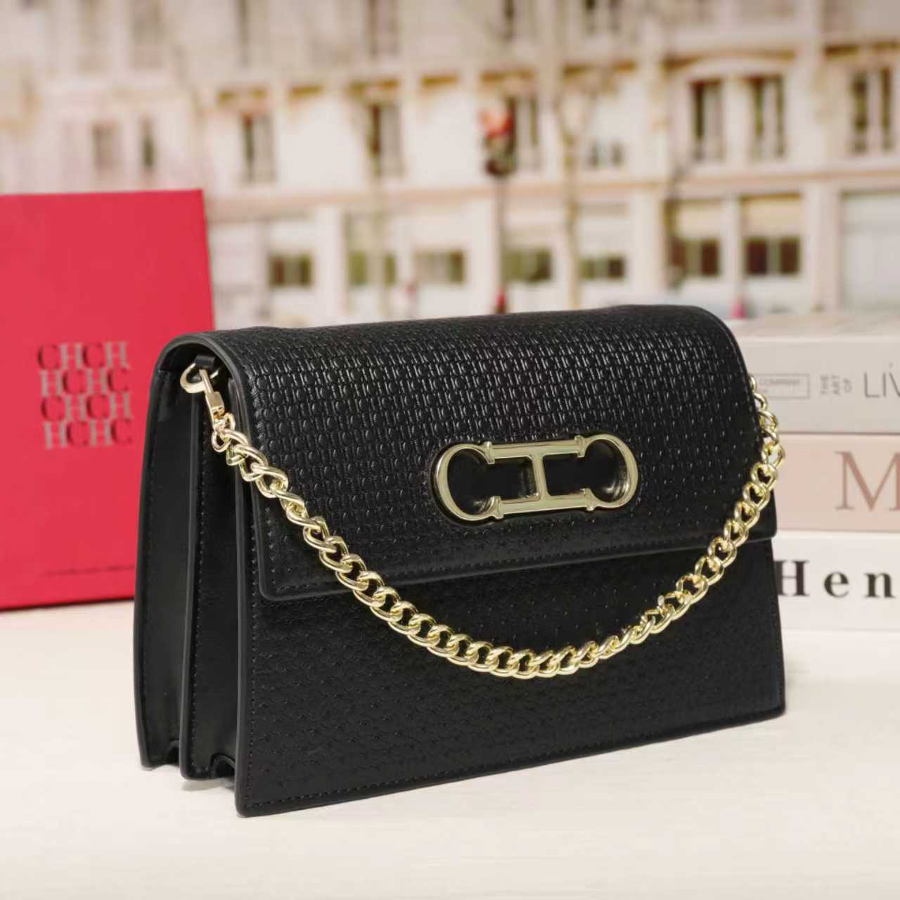 CH家轻奢简约百搭小方包链条斜挎包斜跨包肩包